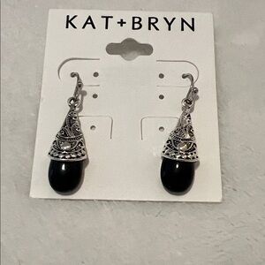 Black and Silver Earrings